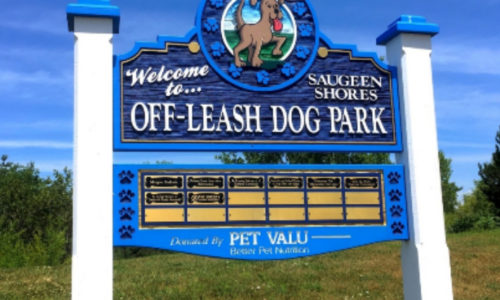 Sign of an Off-Leash Dog Park